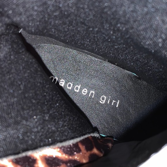 Steve Madden Velvet Leopard/ Cheetah Combat Boots size 7.5 NWOT - Picture 2 of 9